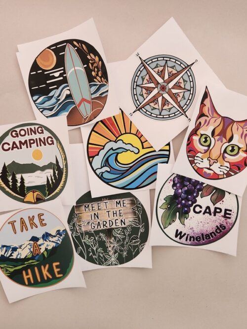 90 x 90 mm Vinyl Stickers