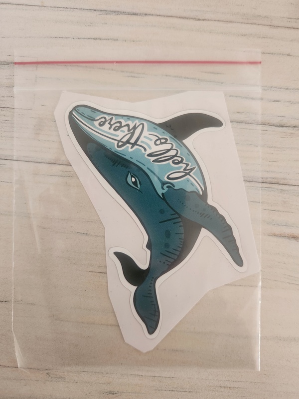 whale sticker hermanus