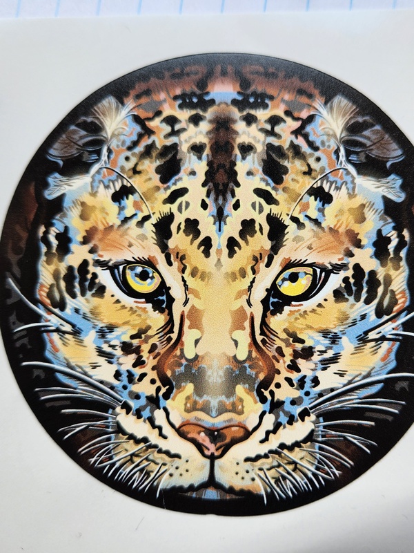 Leopard – Vinyl Sticker - Pond and Garden Plants