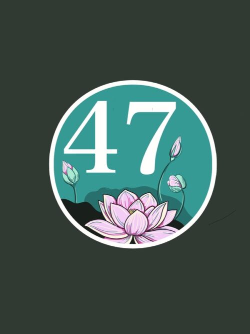 47 – House Number Sticker - Pond and Garden Plants