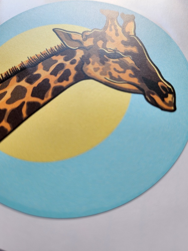 Giraffe – Vinyl Sticker - Pond and Garden Plants